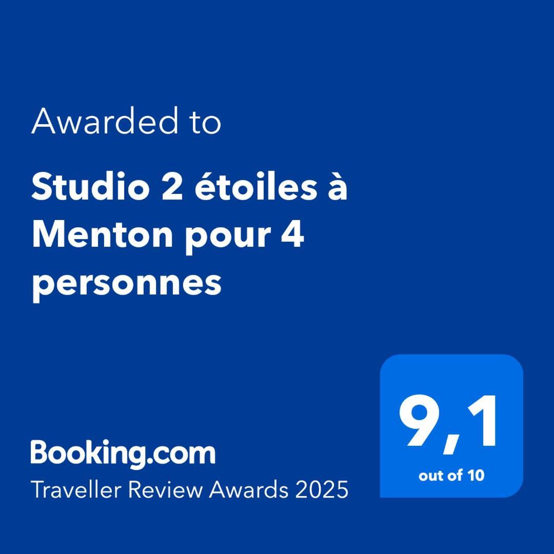 Studio 2 Etoiles A Menton Pour 4 Personnes Екстер'єр фото